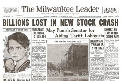 in what state did the stock market crash in 1929